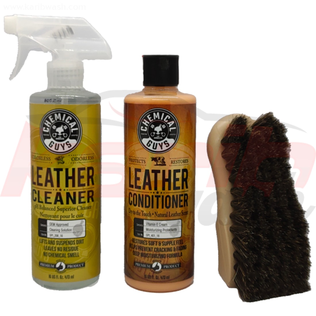 Chemical Guys | Leather Cleaner and Conditioner Complete Leather Care Kit