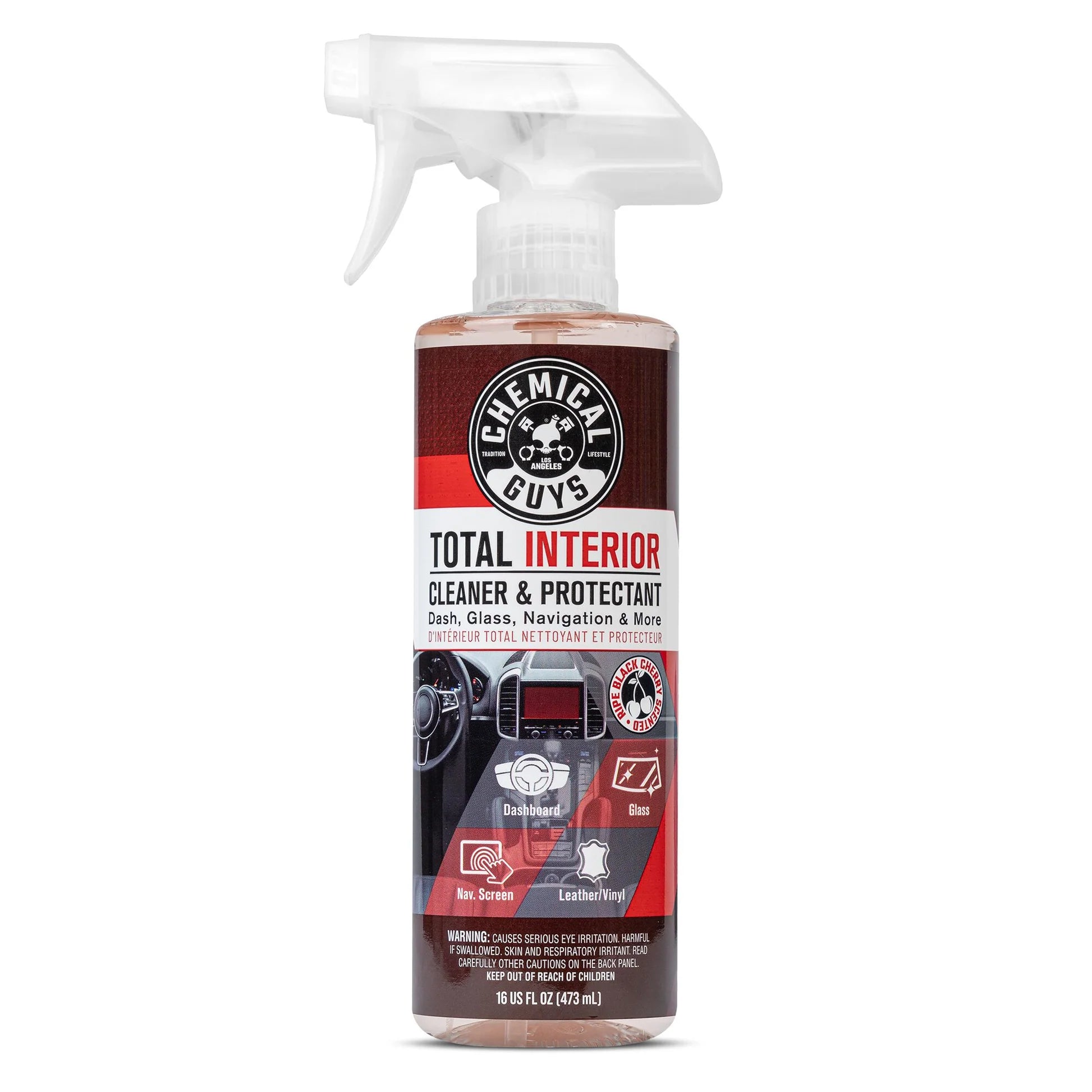 Total Interior Cleaner & Protectant, Black Cherry Scent parfum cerise (16 oz) - CHEMICAL GUYS