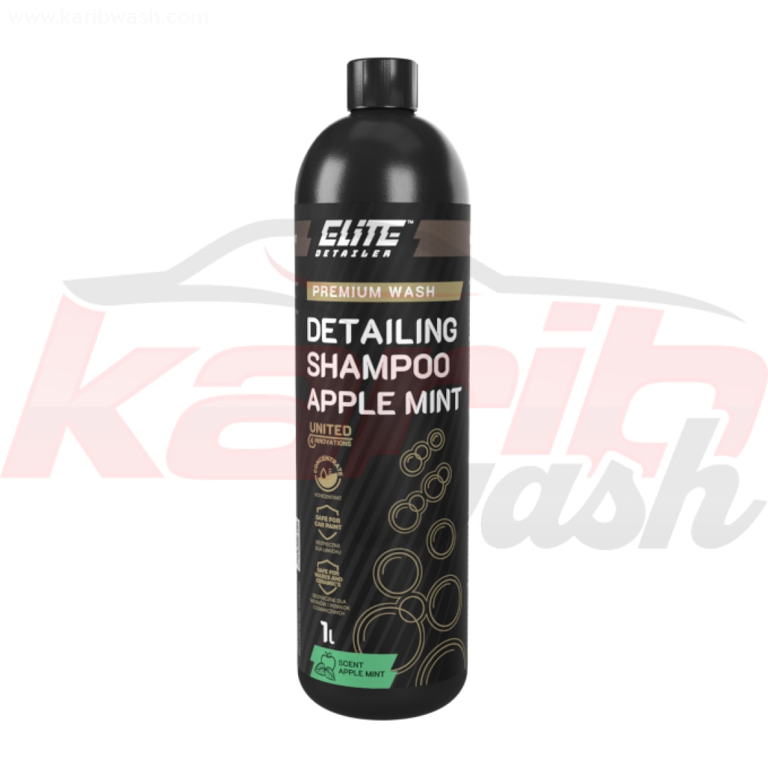 Detailing Shampoo Apple Mint - Shampooing légèrement acide pour lavage de voiture - ELITE DETAILER - KARIBWASH