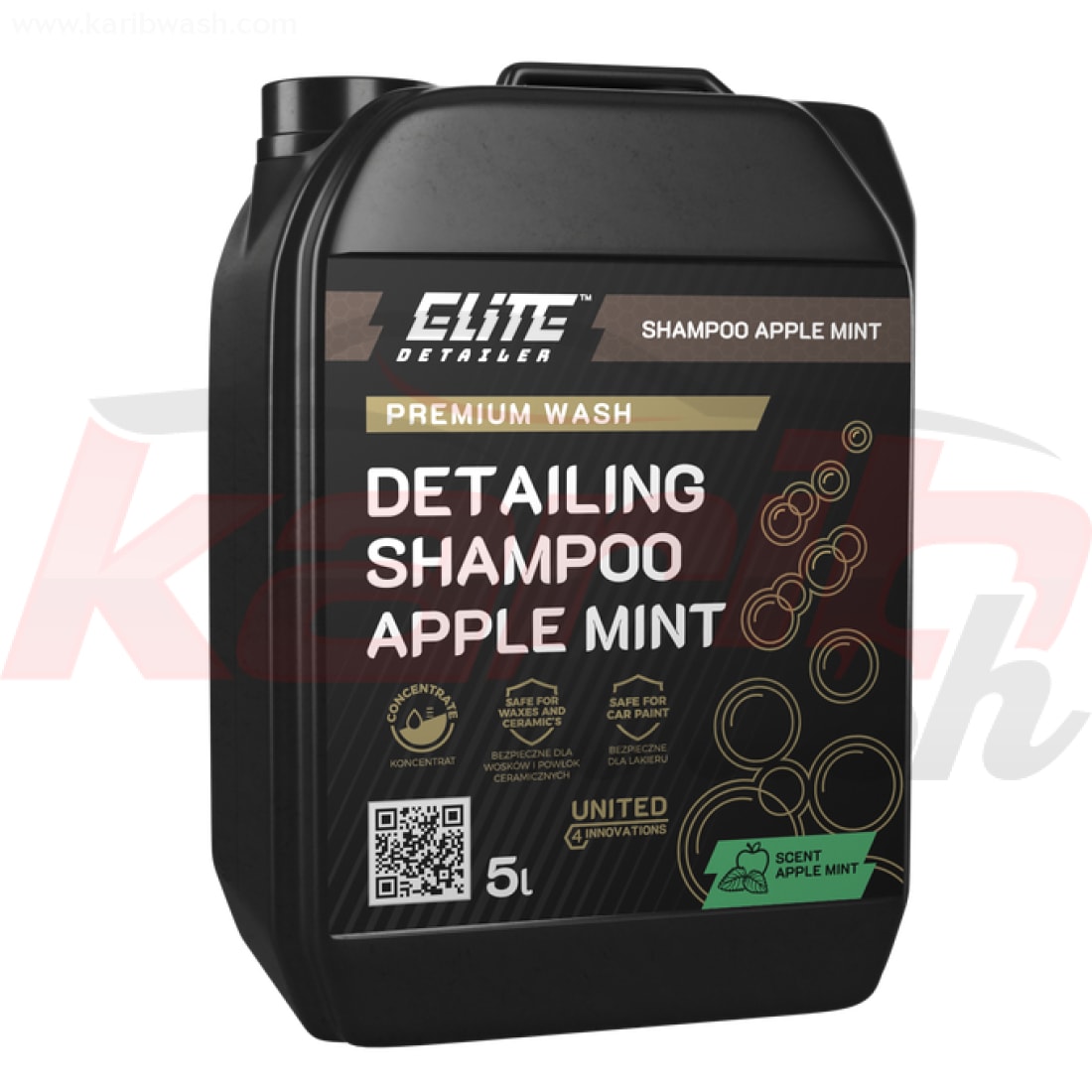 Detailing Shampoo Apple Mint - Shampooing légèrement acide pour lavage de voiture - ELITE DETAILER - KARIBWASH