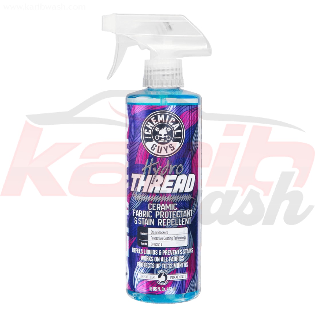 HydroThread Ceramic Fabric Protectant & Stain Repellant (16 oz) - CHEMICAL GUYS - KARIBWASH