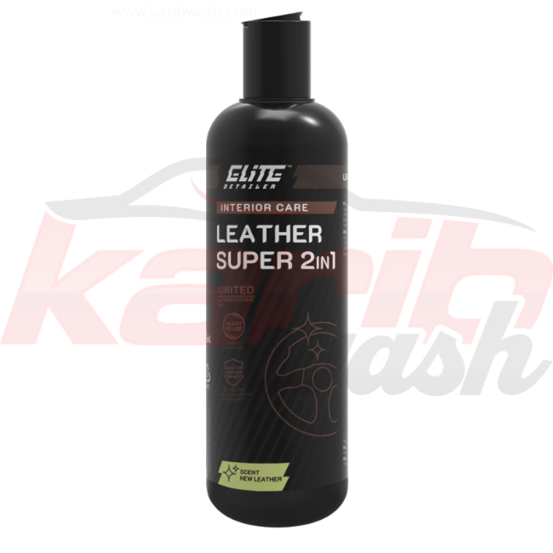 Leather Super 2in1 - Nettoyant Cuir Voiture - 500ML - ELITE DETAILER - KARIBWASH