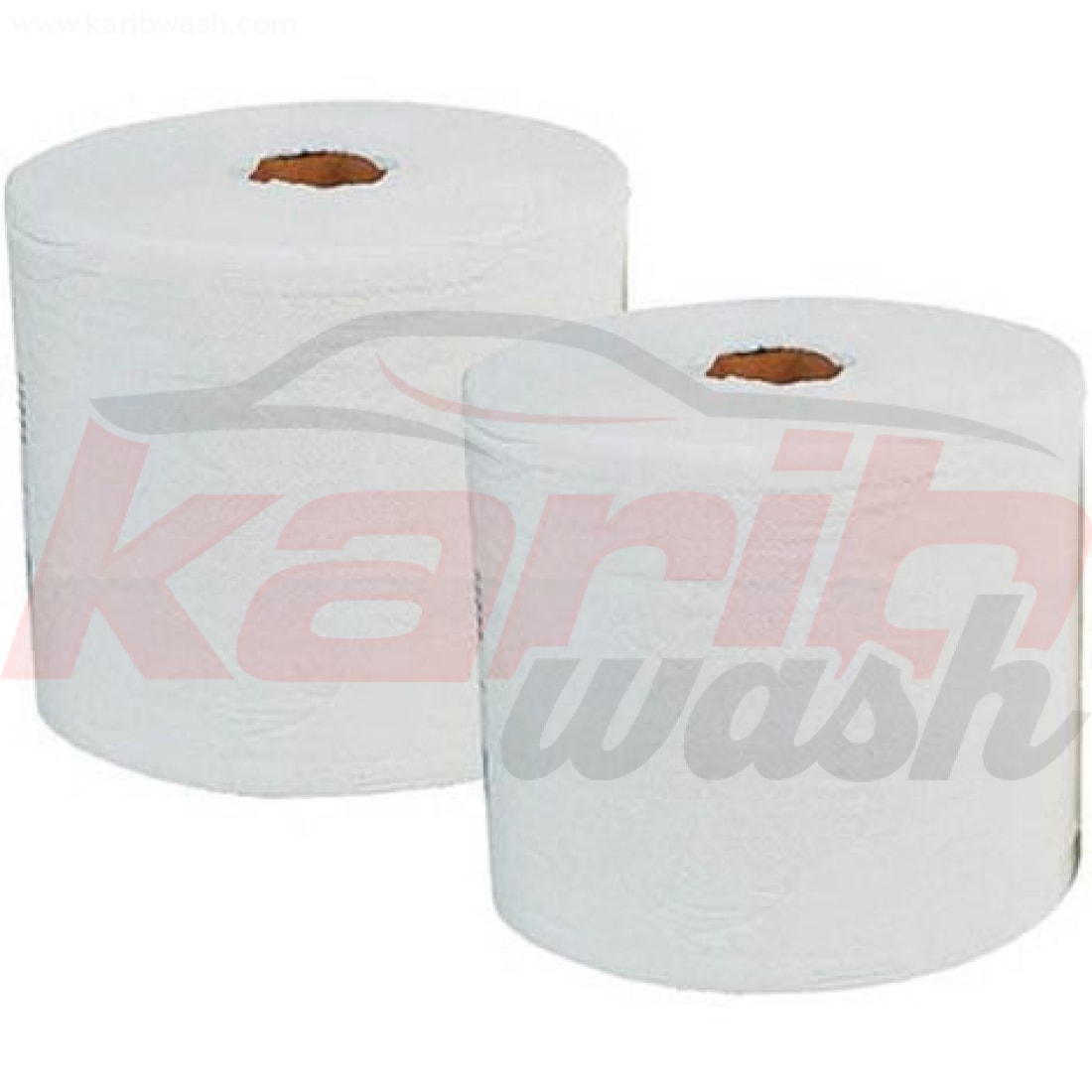 Lot de 2 bobines de papier gauffré 1000 feuilles - KARIBWASH