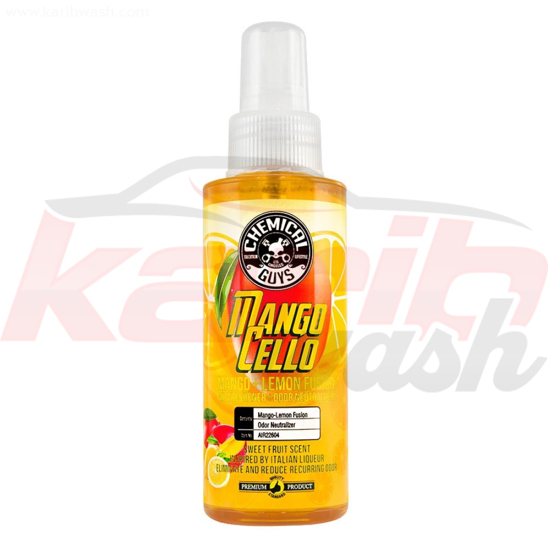Mangocello Mango Lemon Fusion Air Freshener & Odor Neutralizer (4oz) - CHEMICAL GUYS - KARIBWASH