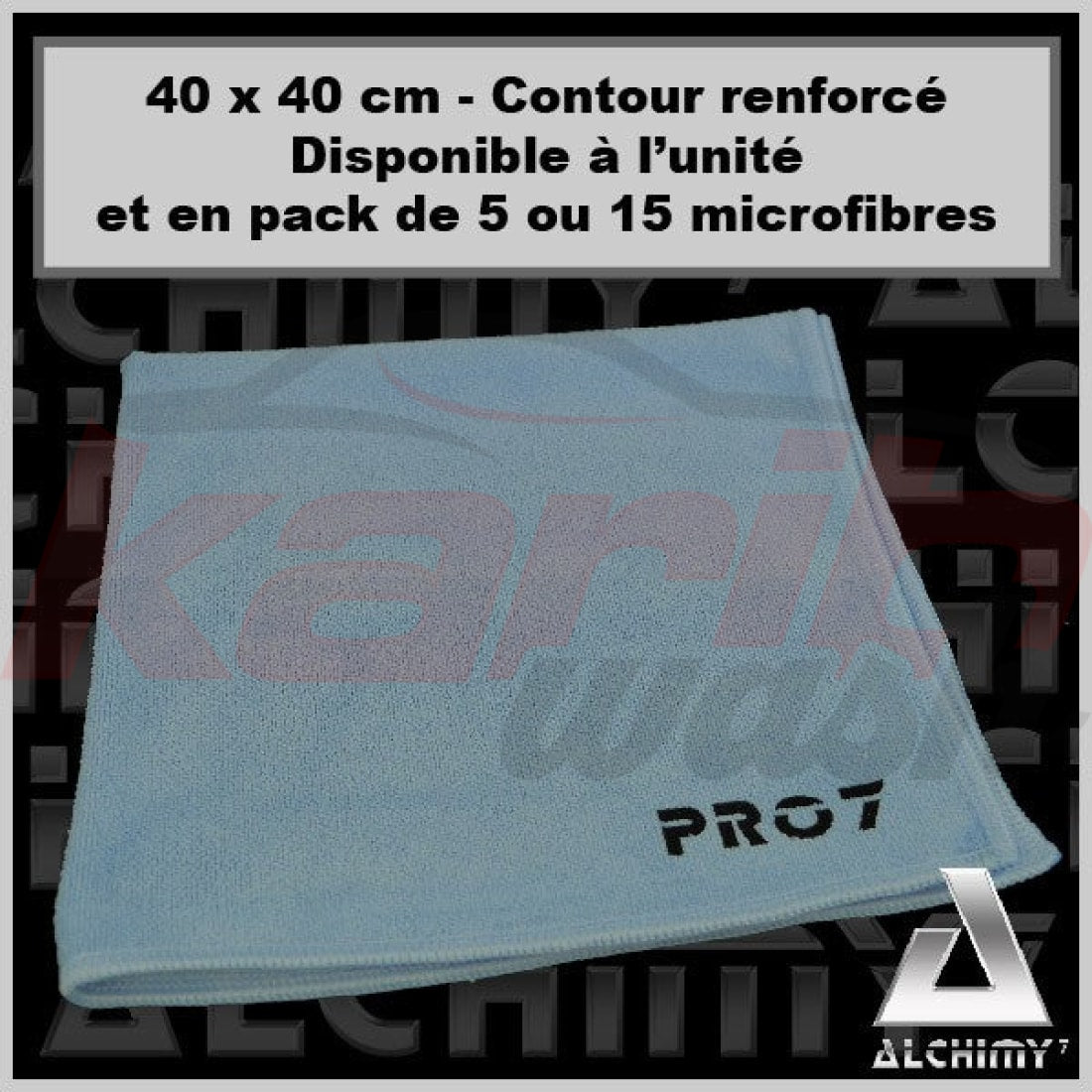 PRO7 - Microfibre Multi-Usages pack de 15 - ALCHIMY7 - KARIBWASH