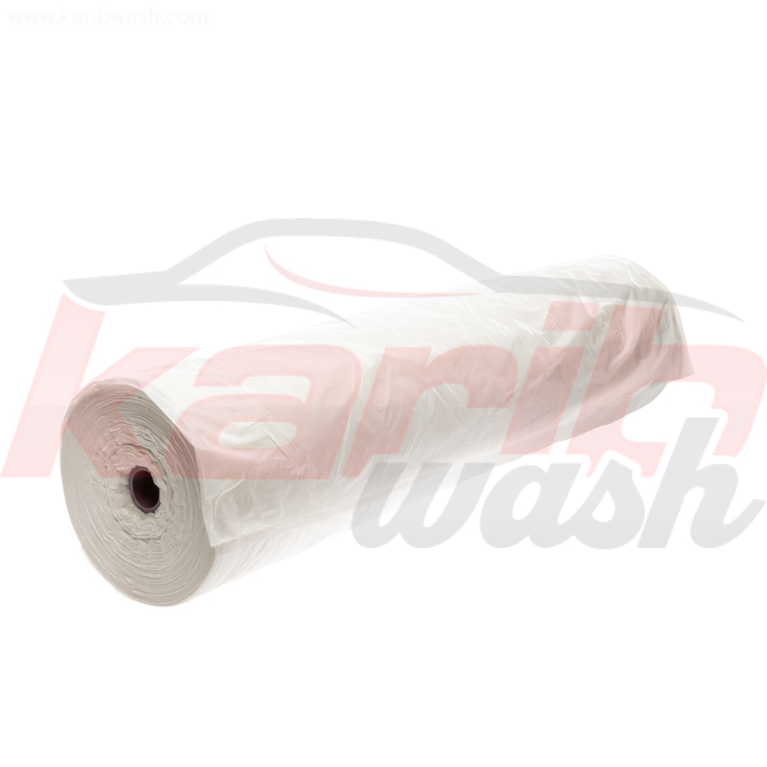 Protective seat cover, PE, white, roll with 500 pc. (Housse de siège) - KARIBWASH