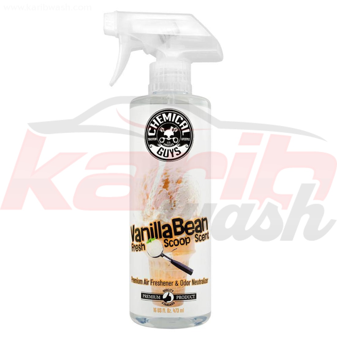 Vanilla Bean Fresh Scoop Air Freshener (16oz) - CHEMICAL GUYS - KARIBWASH