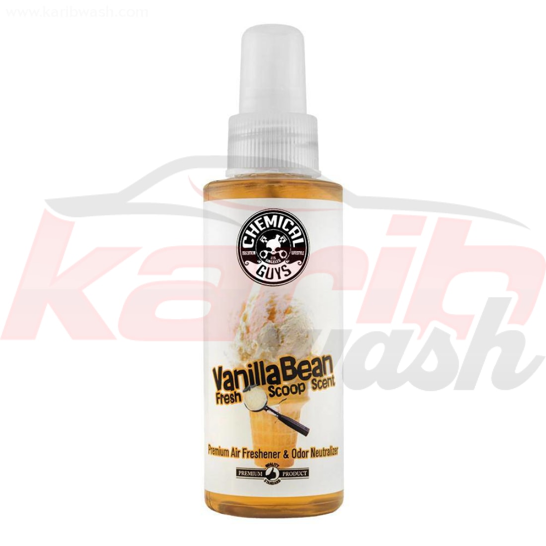 Vanilla Bean Fresh Scoop Air Freshener (4oz) - CHEMICAL GUYS - KARIBWASH